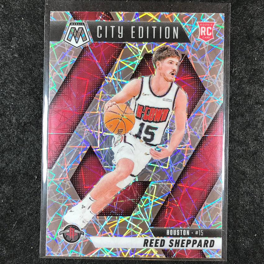 2024-25 Mosaic REED SHEPPARD Rookie City Edition Premium Lazer #276