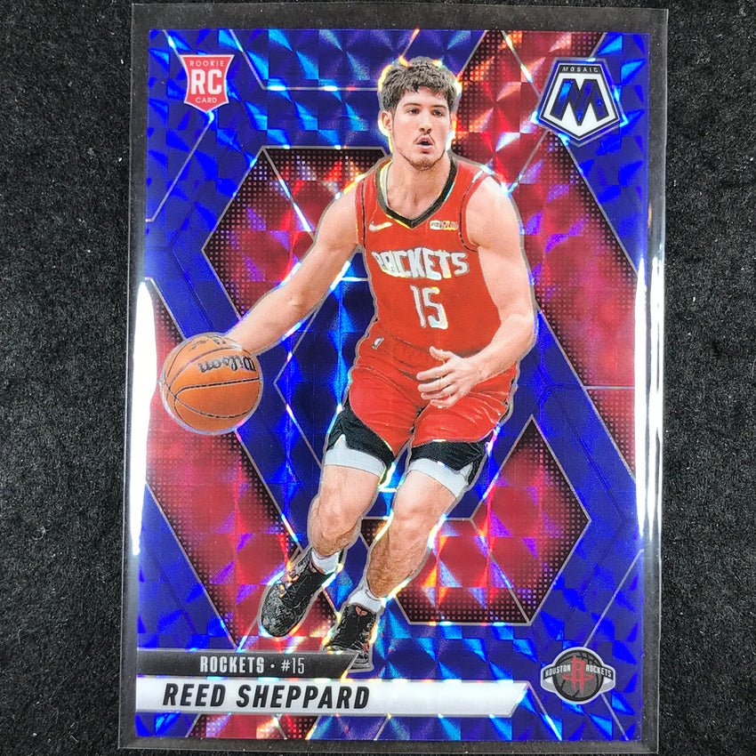 2024-25 Mosaic REED SHEPPARD Rookie Blue Mosaic /199 #249