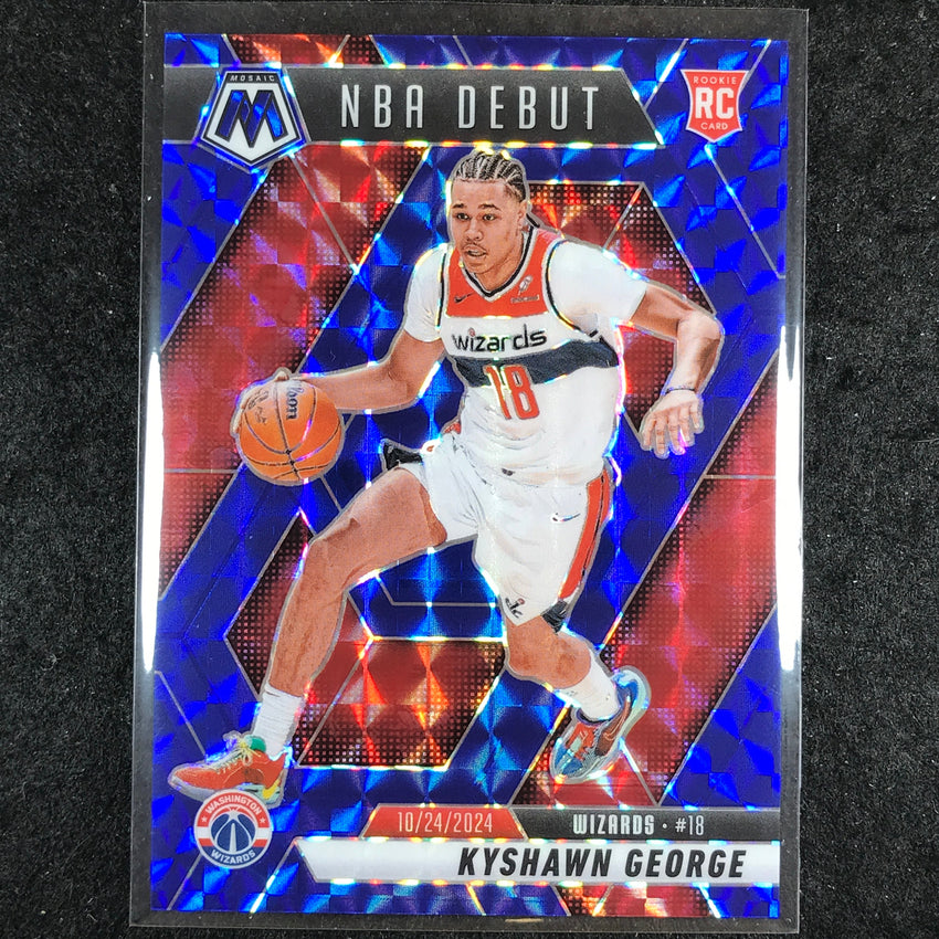 2024-25 Mosaic KYSHAWN GEORGE Rookie NBA Debut Blue Mosaic /199 #256