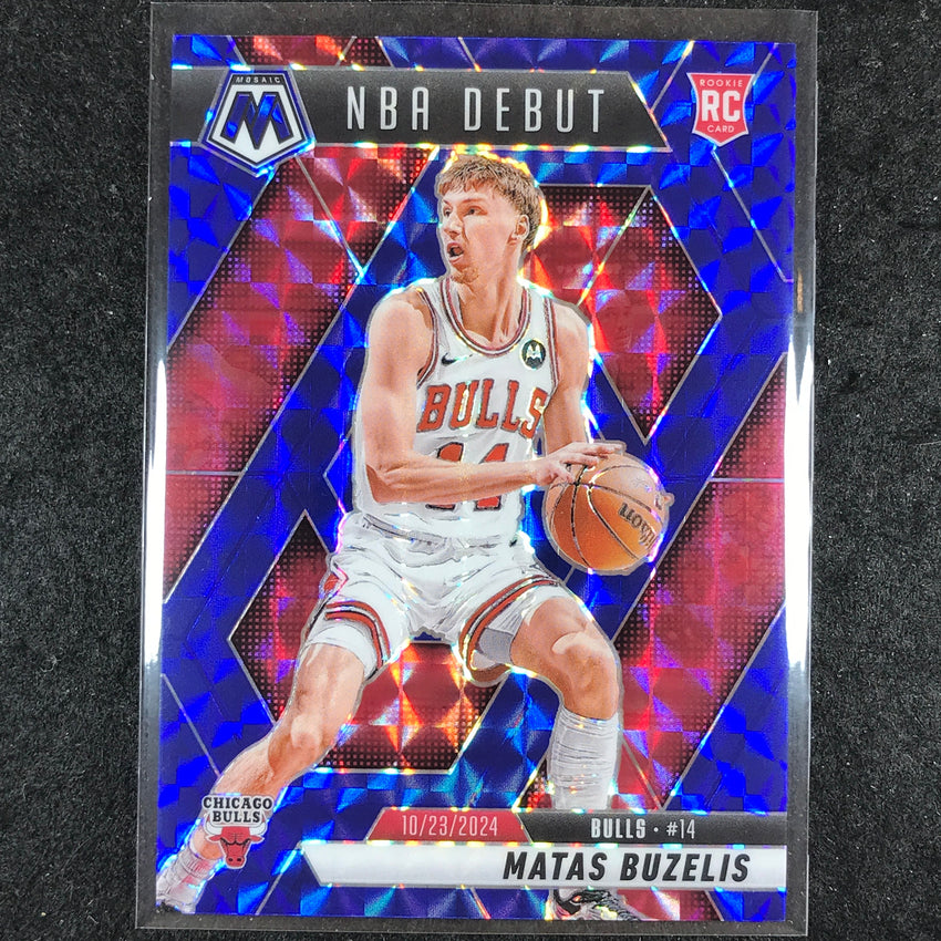 2024-25 Mosaic MATAS BUZELIS Rookie NBA Debut Blue Mosaic /199 #257