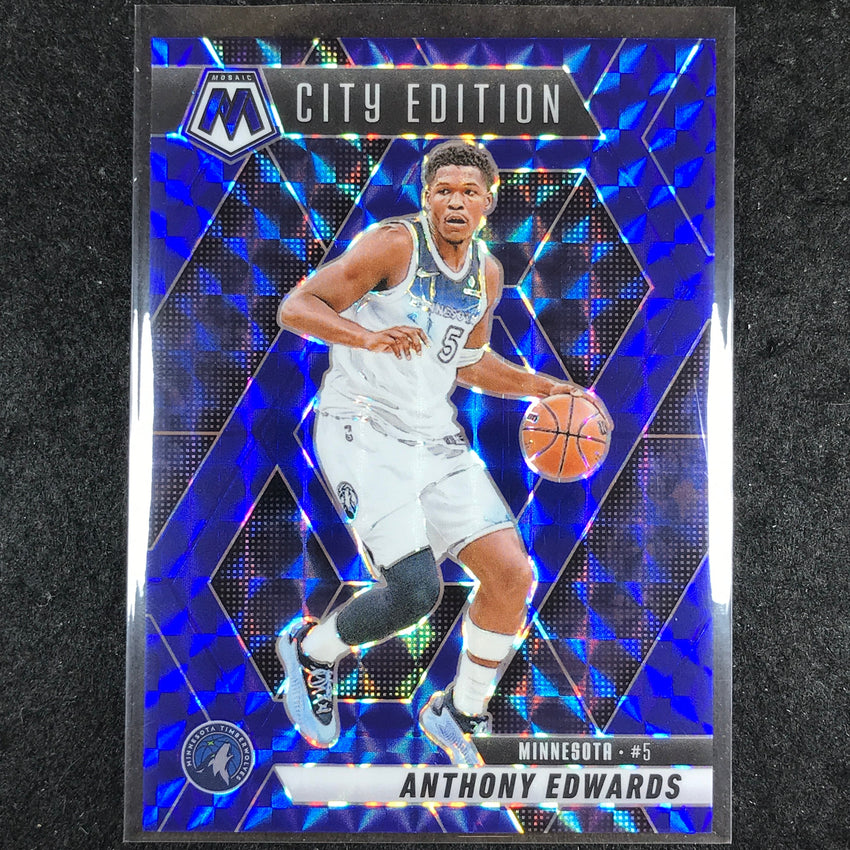 2024-25 Mosaic ANTHONY EDWARDS City Edition Blue Mosaic /199 #279