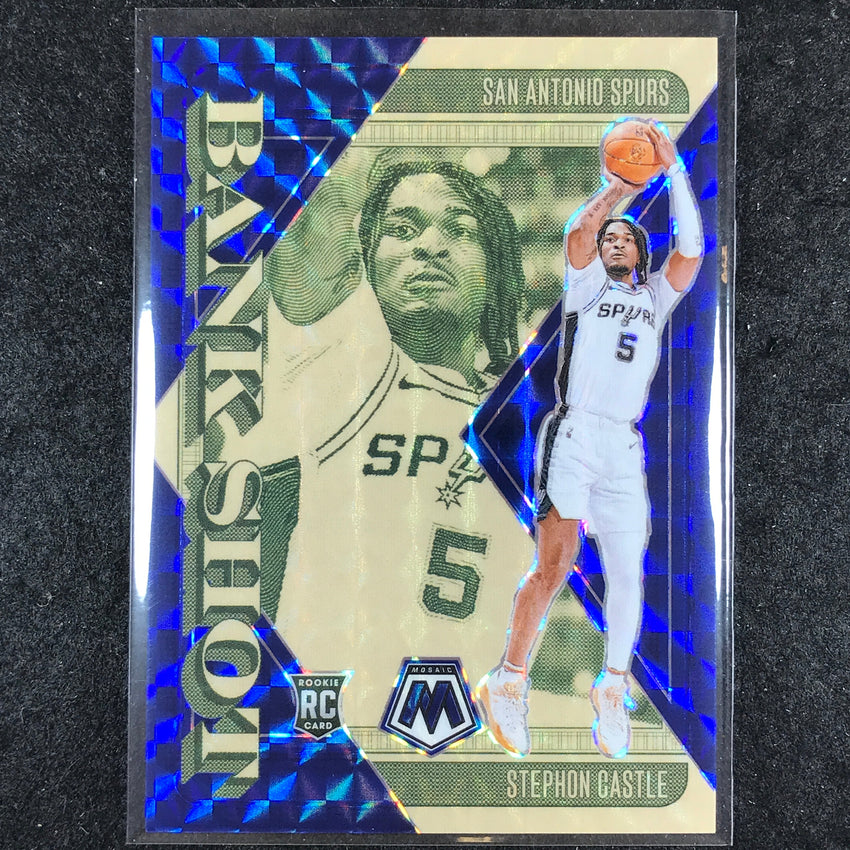 2024-25 Mosaic STEPHON CASTLE Bank Shot Rookie Blue Mosaic /199 #4