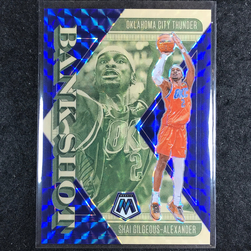 2024-25 Mosaic SHAI GILGEOUS-ALEXANDER Bank Shot Blue Mosaic /199 #8