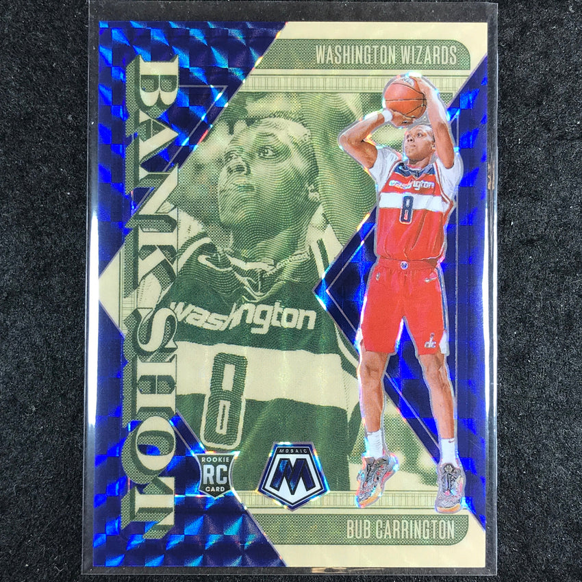 2024-25 Mosaic BUB CARRINGTON Bank Shot Rookie Blue Mosaic /199 #12