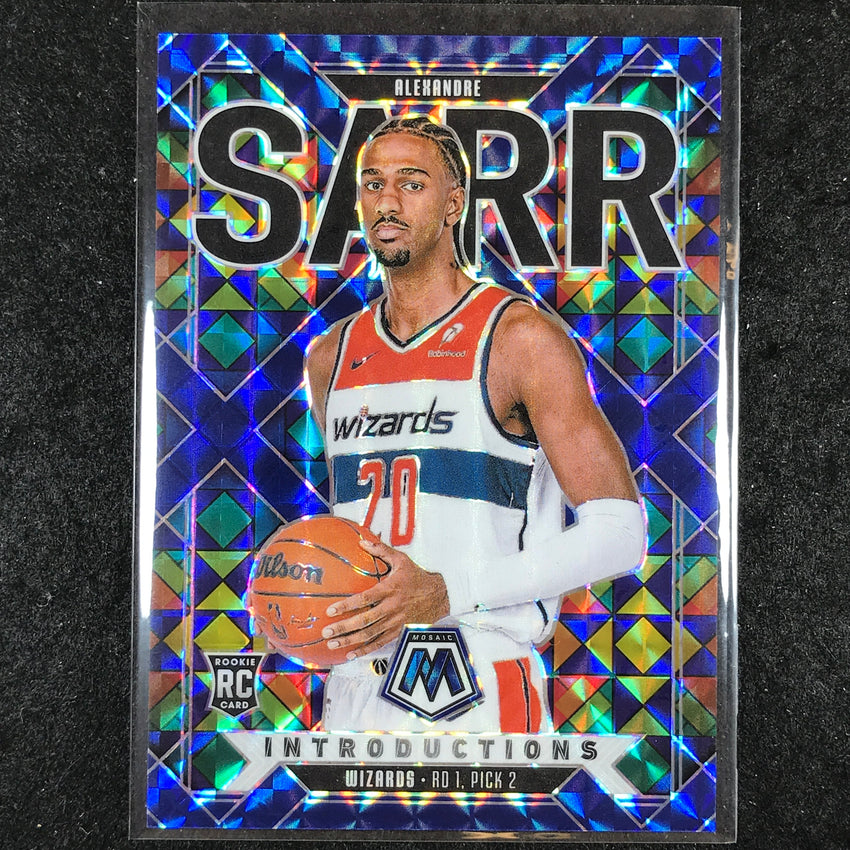 2024-25 Mosaic ALEXANDRE SARR Introductions Rookie Blue Mosaic /199 #2