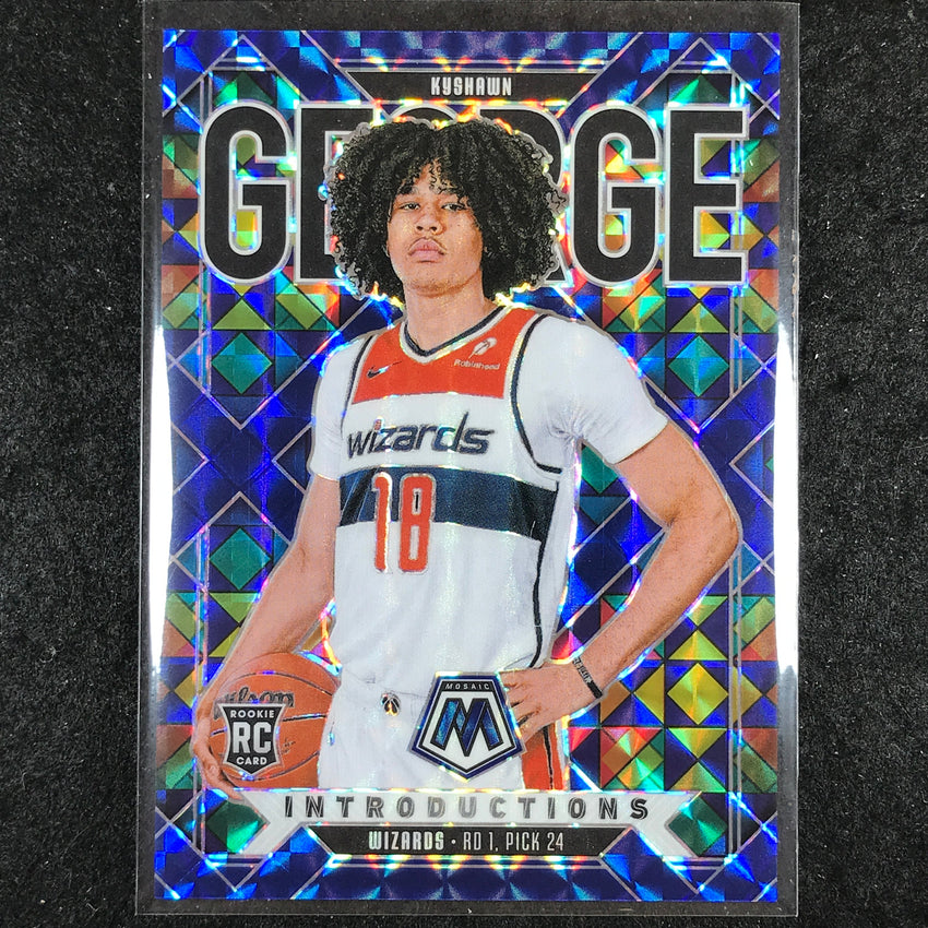 2024-25 Mosaic KYSHAWN GEORGE Introductions Rookie Blue Mosaic /199 #10