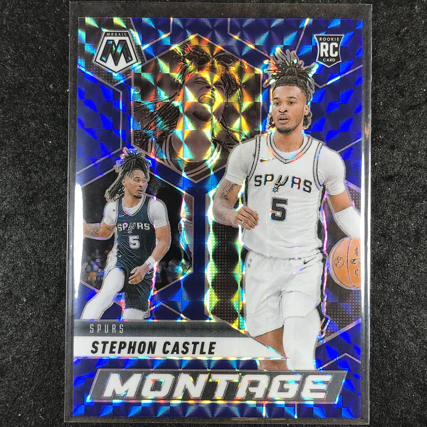 2024-25 Mosaic STEPHON CASTLE Montage Rookie Blue Mosaic /199 #21
