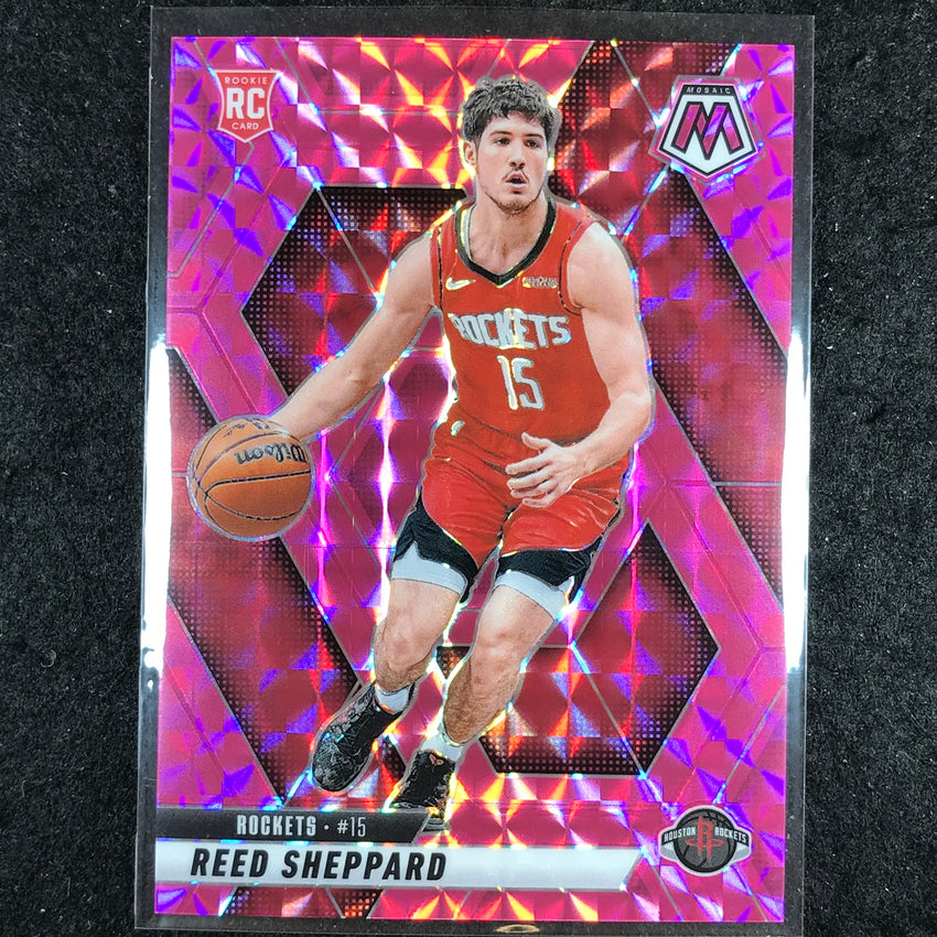 2024-25 Mosaic REED SHEPPARD Rookie Pink Mosaic /175 #249