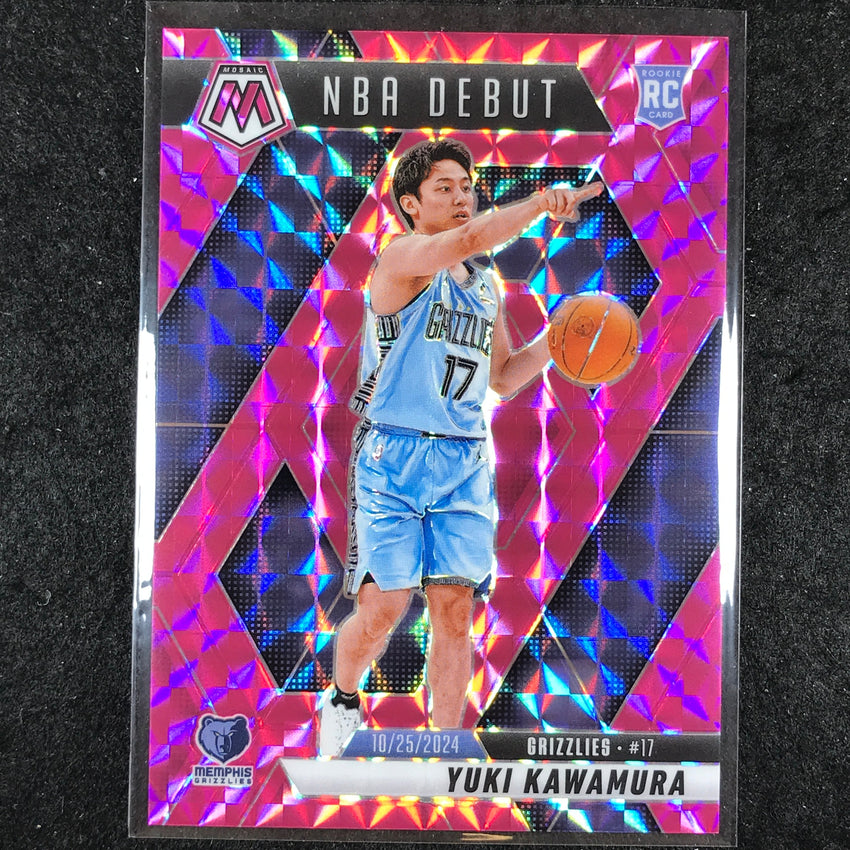 2024-25 Mosaic YUKI KAWAMURA Rookie NBA Debut Pink Mosaic /175 #265