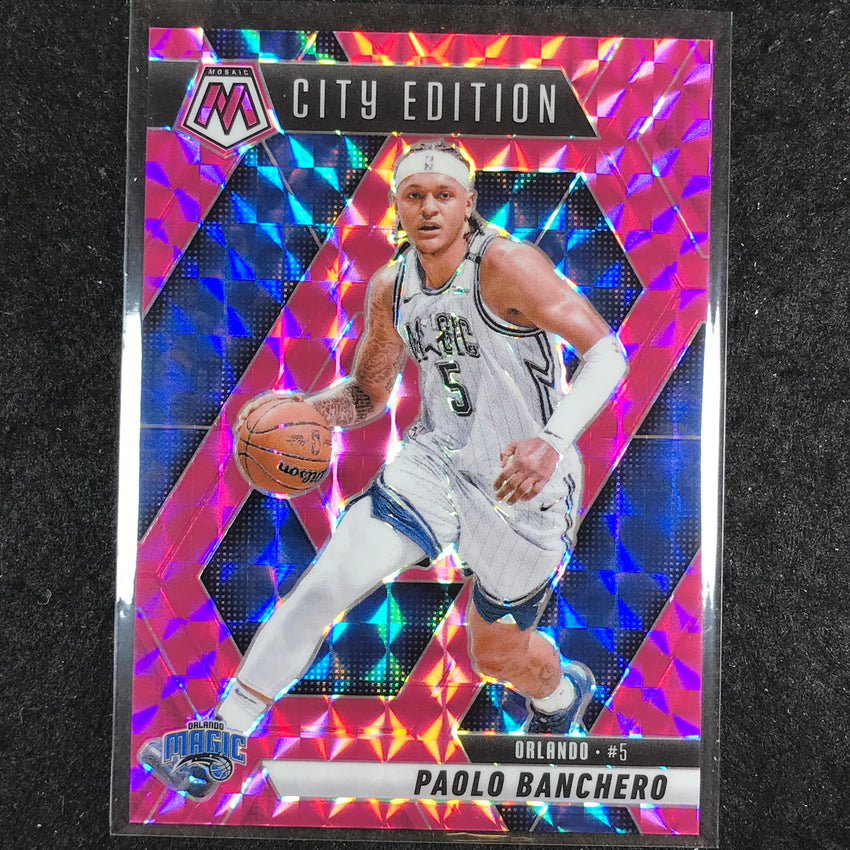 2024-25 Mosaic PAOLO BANCHERO City Edition Pink Mosaic /175 #283