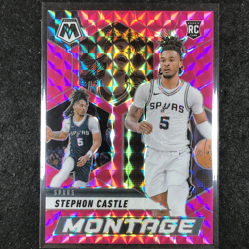 2024-25 Mosaic STEPHON CASTLE Montage Rookie Pink Mosaic /149 #21