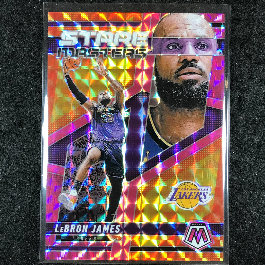 2024-25 Mosaic LEBRON JAMES Stare Masters Pink Mosaic /149 #18