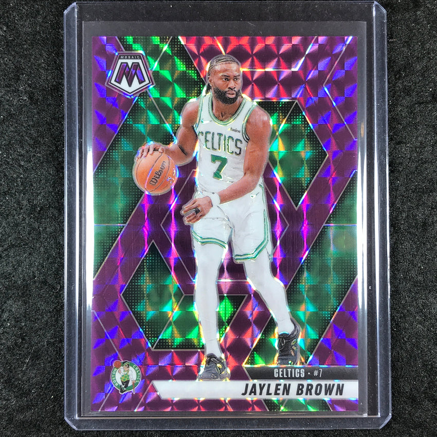 2024-25 Mosaic JAYLEN BROWN Purple Mosaic 74/99 #33