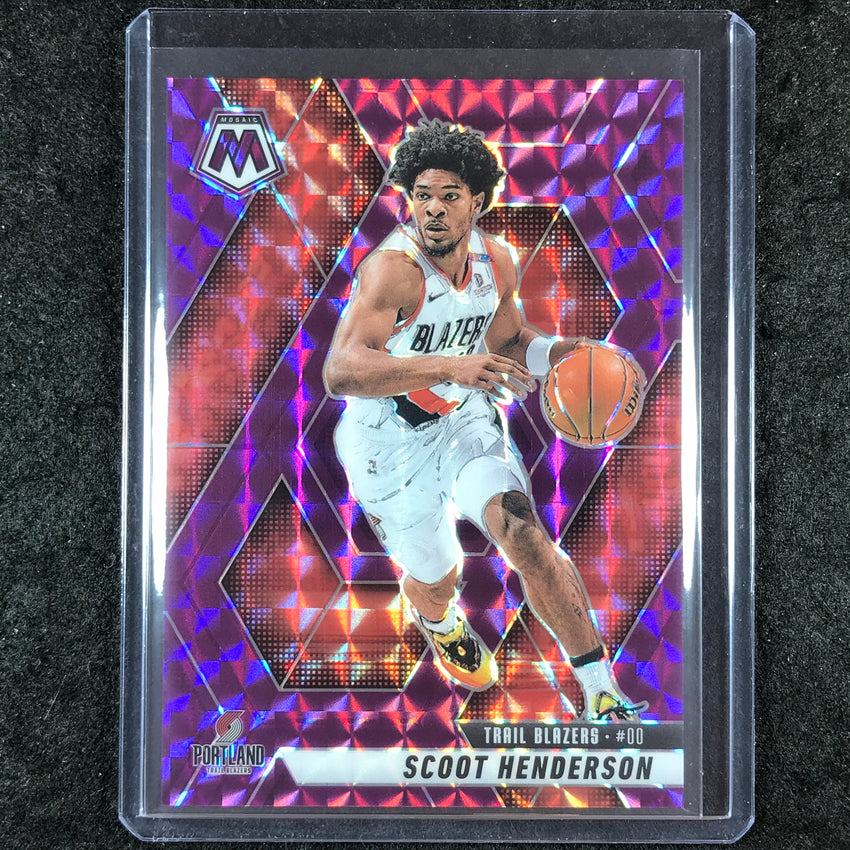 2024-25 Mosaic SCOOT HENDERSON Purple Mosaic 35/99 #165