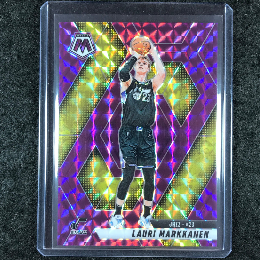 2024-25 Mosaic LAURI MARKKANEN Purple Mosaic 51/99 #186