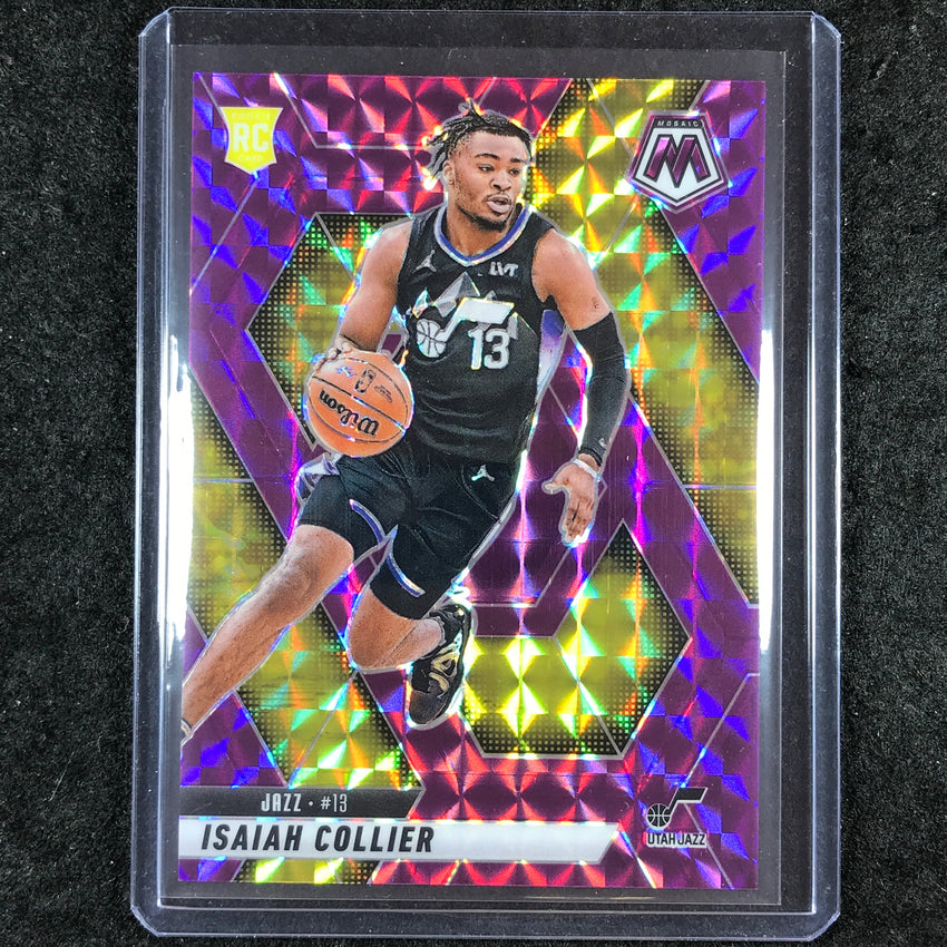 2024-25 Mosaic ISAIAH COLLIER Rookie Purple Mosaic 68/99 #222