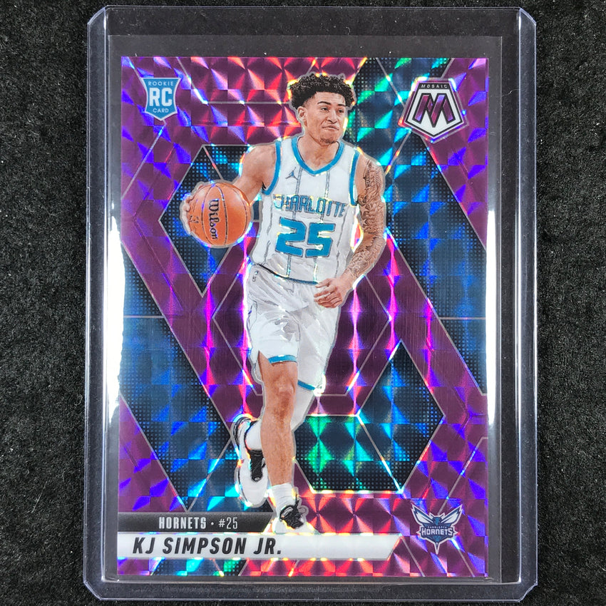 2024-25 Mosaic KJ SIMPSON JR. Rookie Purple Mosaic 10/99 #239