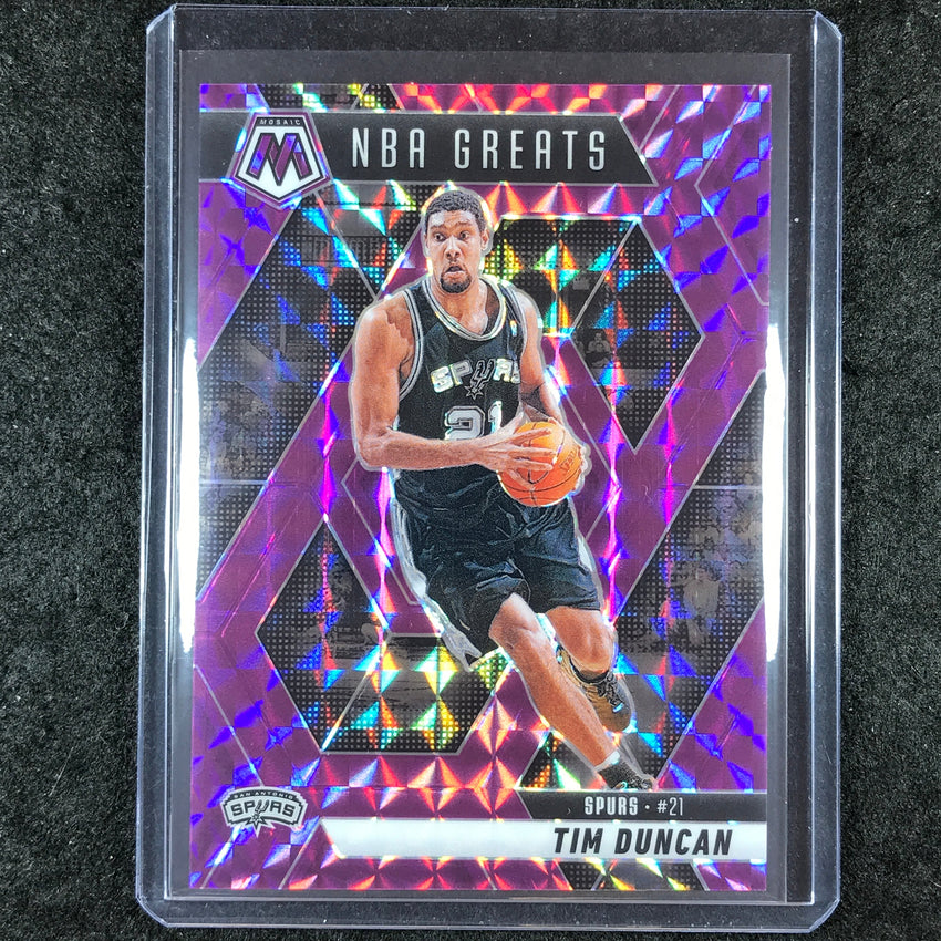 2024-25 Mosaic TIM DUNCAN NBA Greats Purple Mosaic 77/99 #291