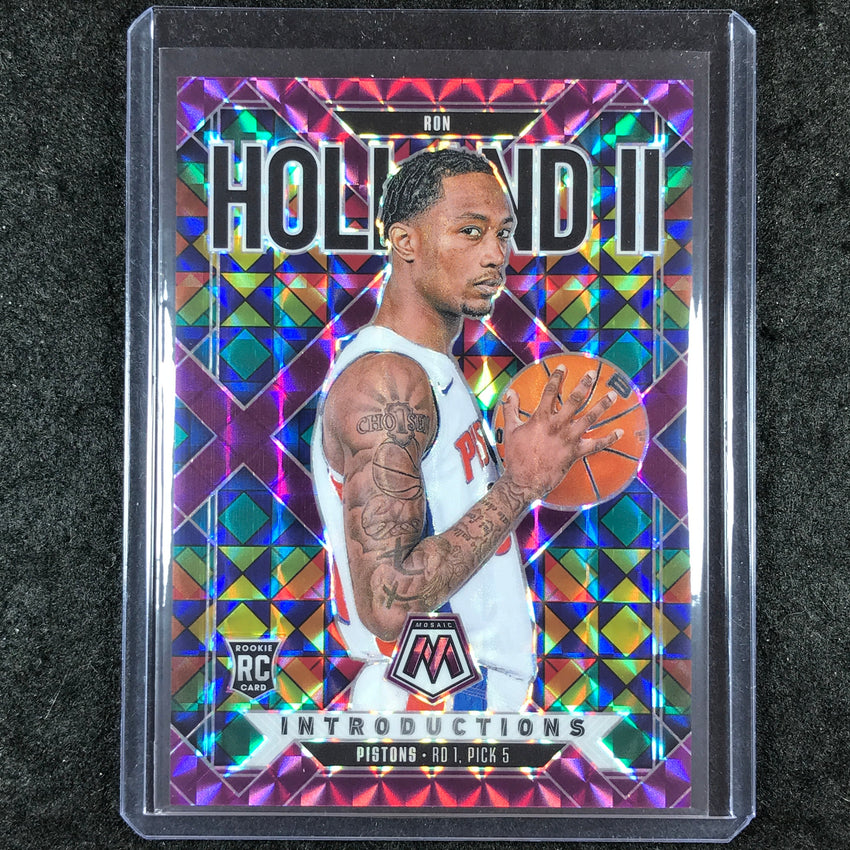 2024-25 Mosaic RON HOLLAND II Introductions Rookie Purple Mosaic 66/99 #13