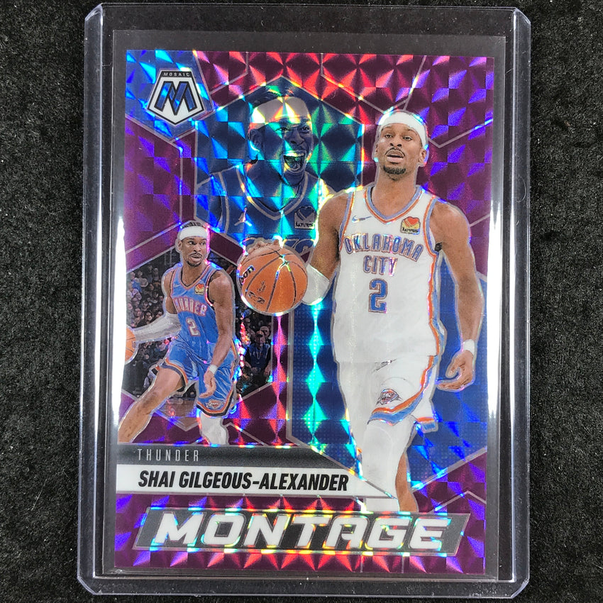 2024-25 Mosaic SHAI GILGEOUS-ALEXANDER Montage Purple Mosaic 91/99 #18