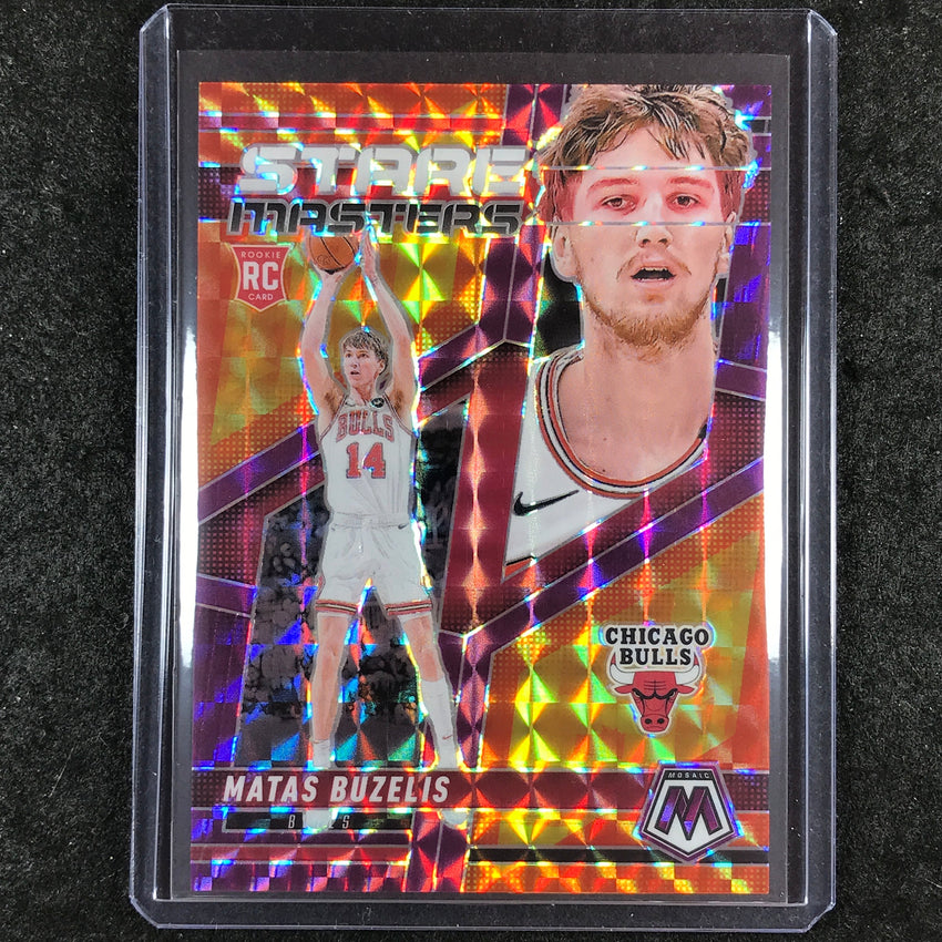 2024-25 Mosaic MATAS BUZELIS Stare Masters Rookie Purple Mosaic 2/99 #16
