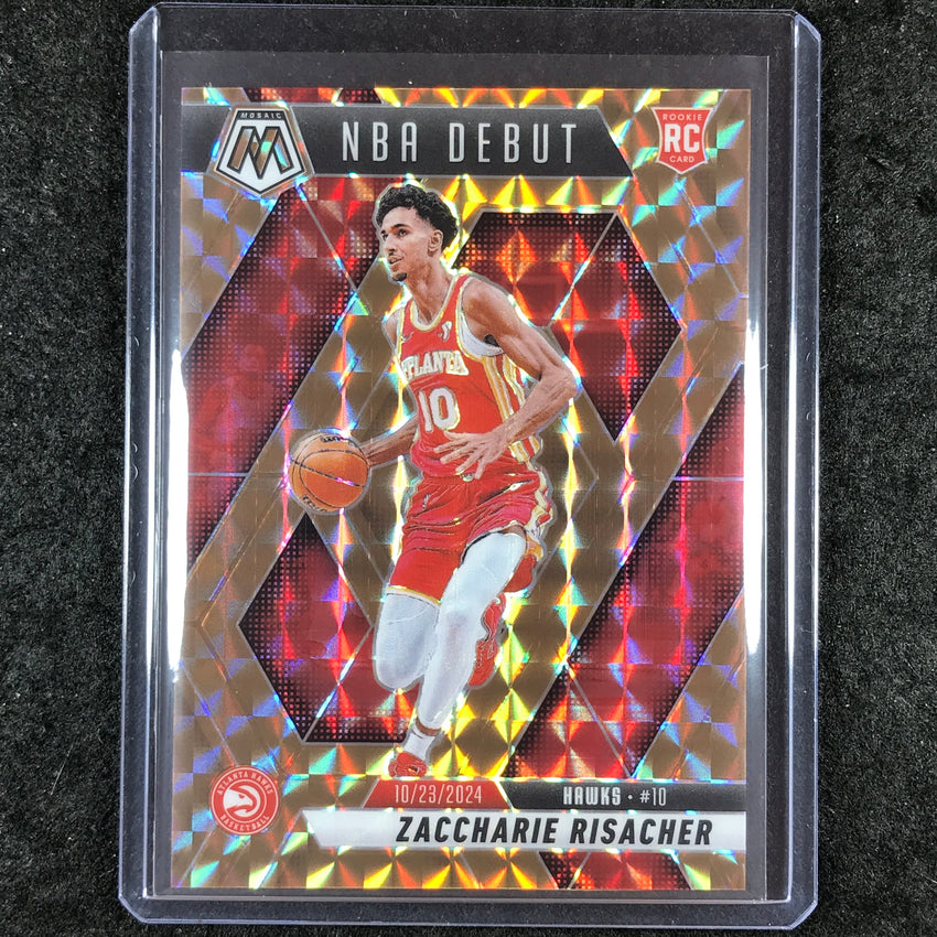 2024-25 Mosaic ZACCHARIE RISACHER Rookie NBA Debut Bronze Mosaic 51/75 #269