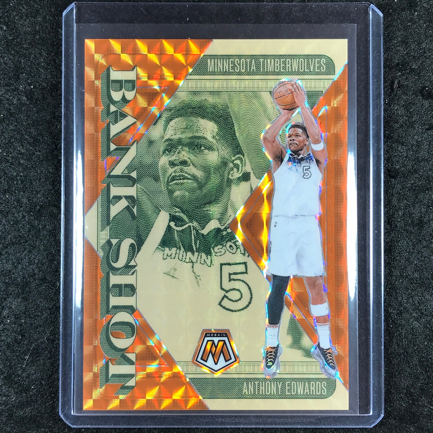 2024-25 Mosaic ANTHONY EDWARDS Bank Shot Orange Mosaic 8/49 #17
