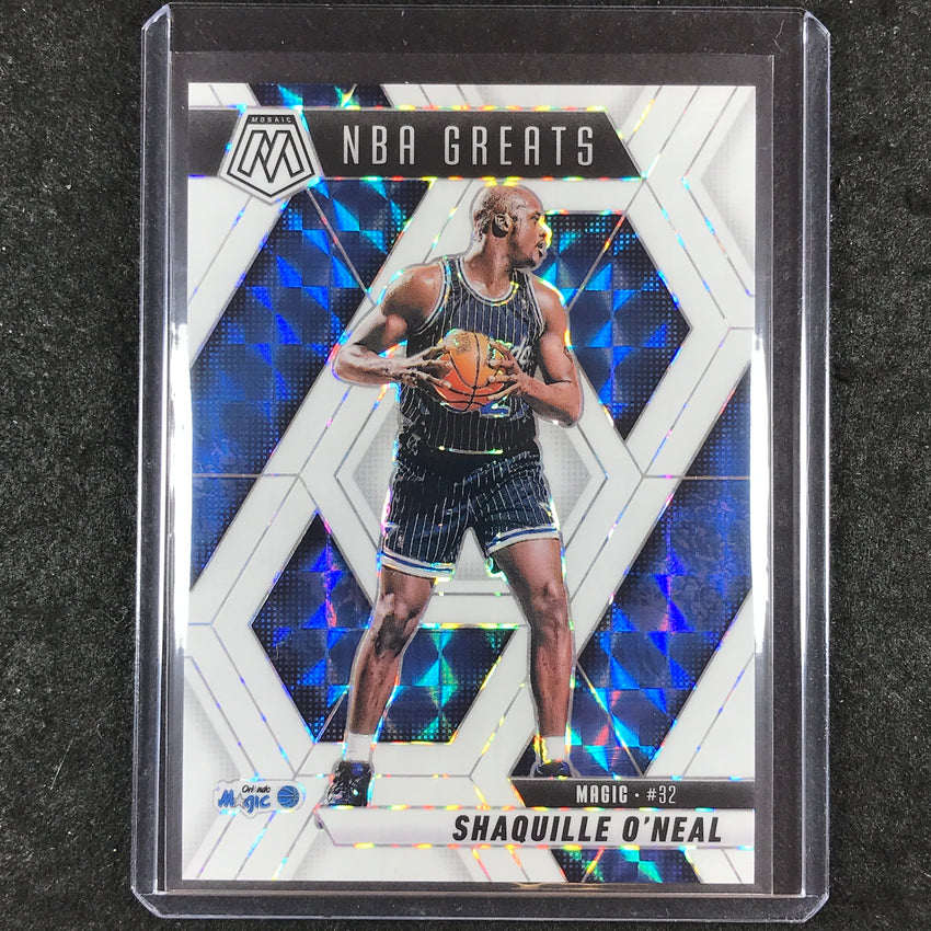 2024-25 Mosaic SHAQUILLE O'NEAL NBA Greats White Mosaic 13/25 #297
