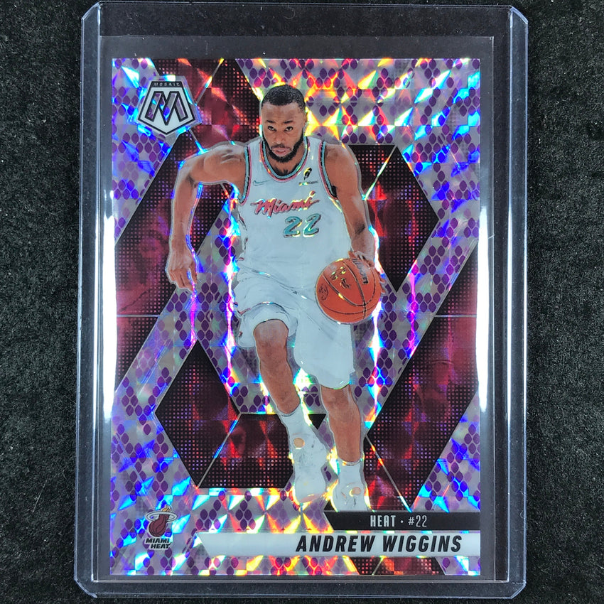 2024-25 Mosaic ANDREW WIGGINS Purple Snakeskin Mosaic 5/24 #175