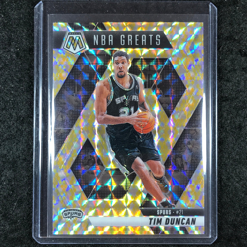 2024-25 Mosaic TIM DUNCAN NBA Greats Gold Snakeskin Mosaic 6/8 #291