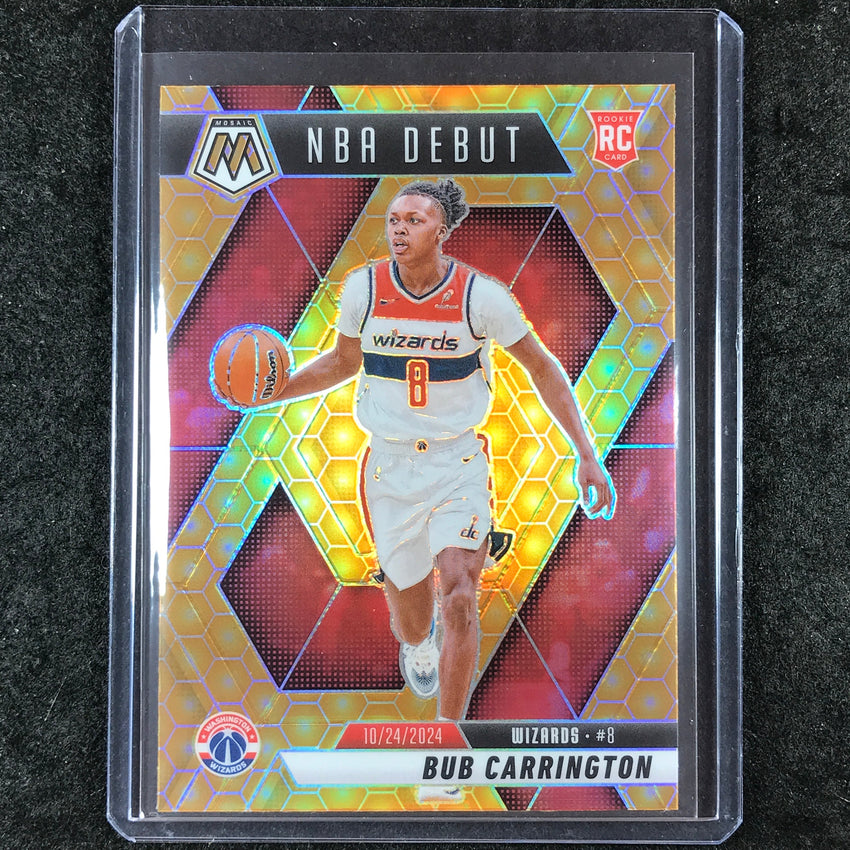 2024-25 Mosaic BUB CARRINGTON Rookie NBA Debut Honeycomb Mosaic SP #259