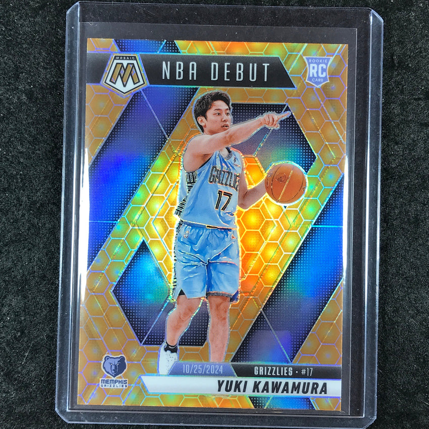 2024-25 Mosaic YUKI KAWAMURA Rookie NBA Debut Honeycomb Mosaic SP #265