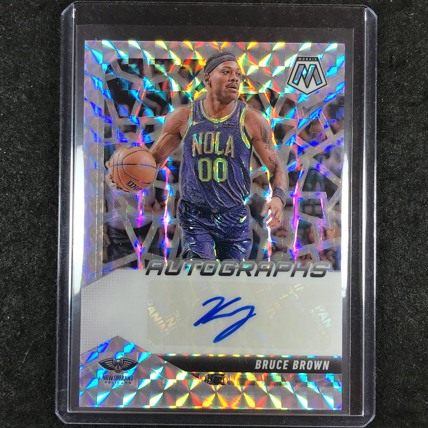 2024-25 Mosaic BRUCE BROWN Autographs Mosaic Silver #BRC