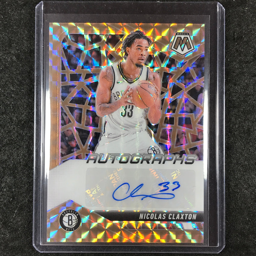 2024-25 Mosaic NICOLAS CLAXTON Autographs MosaicBronze 59/75