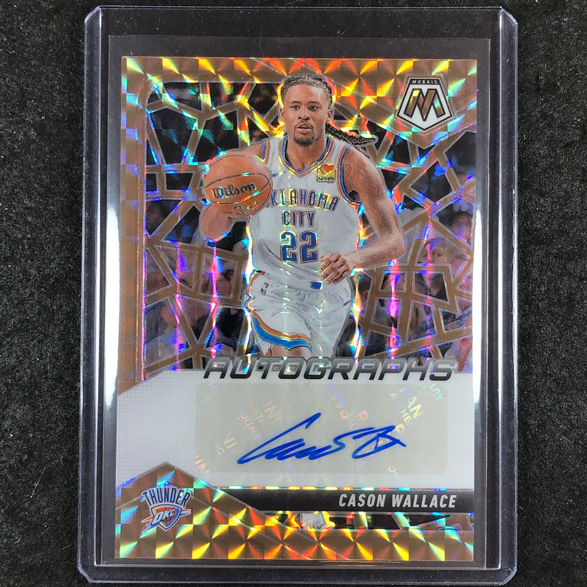 2024-25 Mosaic CASON WALLACE Autographs MosaicBronze 72/75
