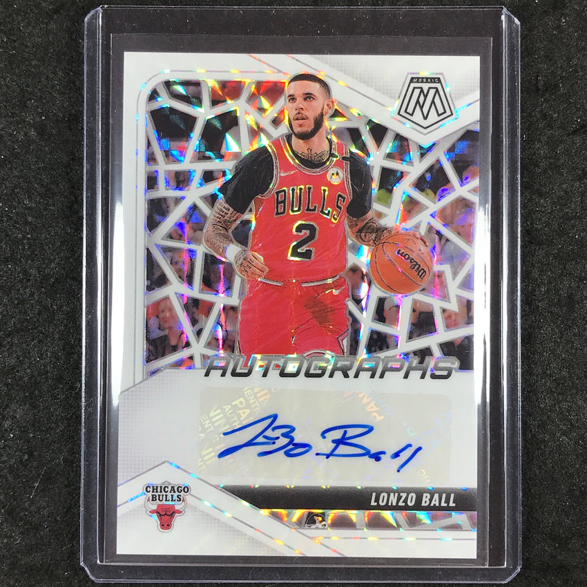 2024-25 Mosaic LONZO BALL Autographs Mosaic White 15/25