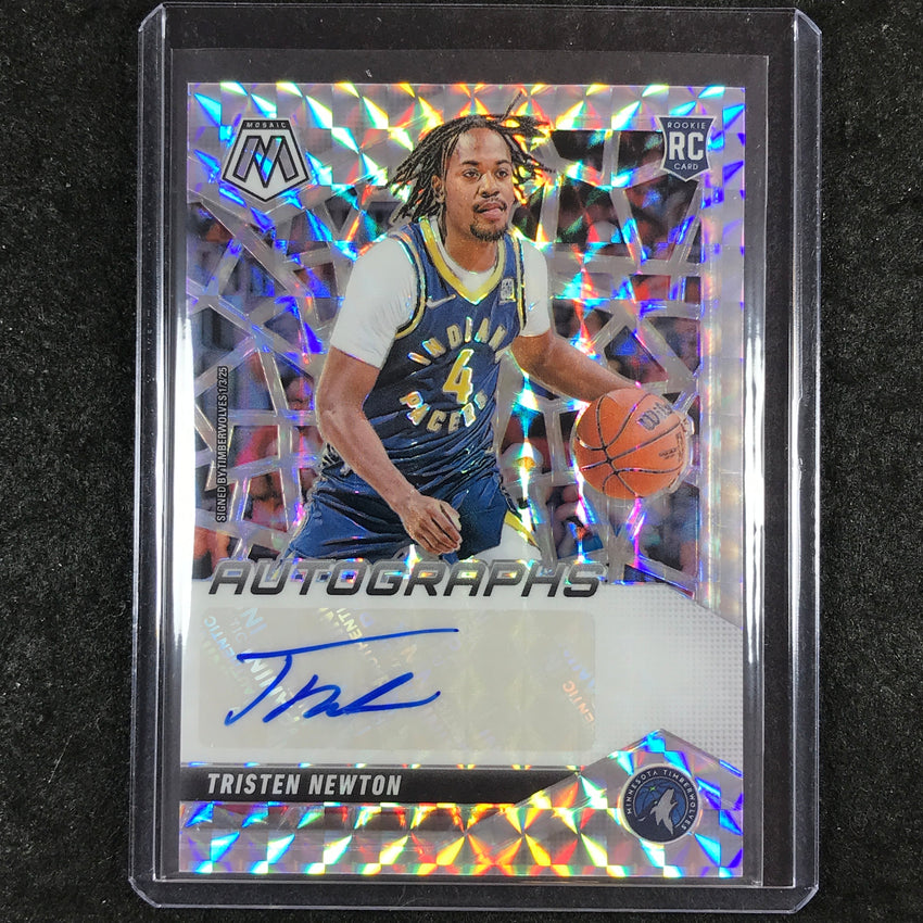 2024-25 Mosaic TRISTEN NEWTON Rookie Autographs Mosaic Silver #NEW
