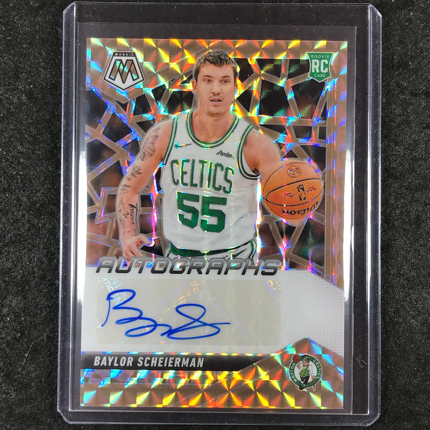 2024-25 Mosaic BAYLOR SCHEIERMAN Rookie Autographs Mosaic Bronze 21/75