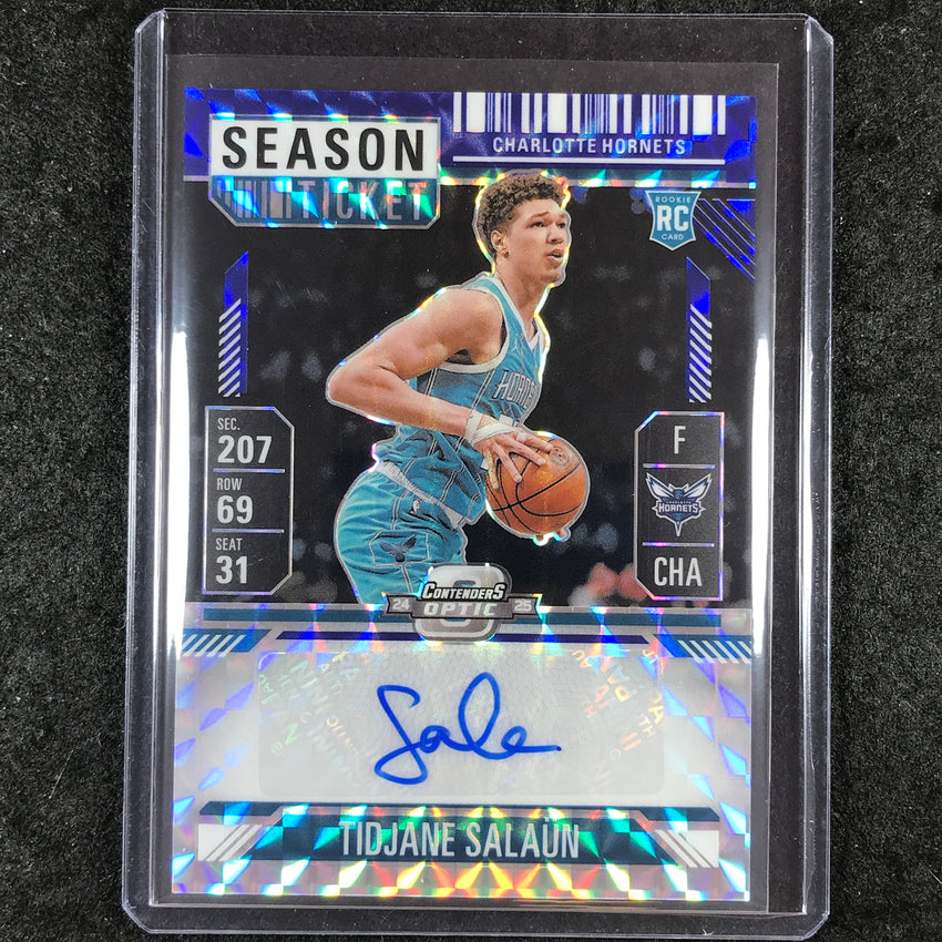 2024-25 Mosaic TIDJANE SALAUN Rookie Season Ticket Auto Blue 42/49