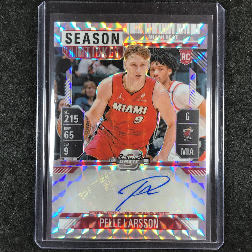 2024-25 Mosaic PELLE LARSSON Rookie Season Ticket Variation Auto Silver #PEL