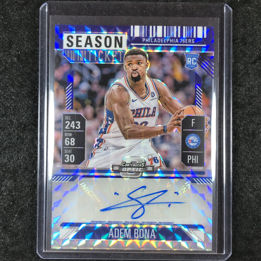 2024-25 Mosaic ADEM BONA Rookie Season Ticket Variation Auto Blue 44/49