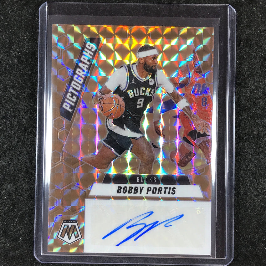 2024-25 Mosaic BOBBY PORTIS Pictographs Auto Bronze 24/49