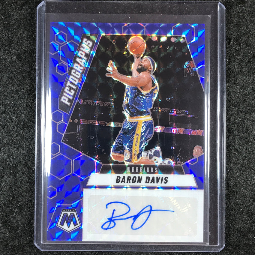 2024-25 Mosaic BARON DAVIS Pictographs Auto Blue 22/35