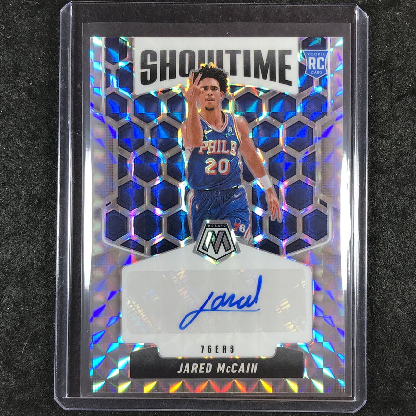 2024-25 Mosaic JARED MCCAIN Showtime Rookie Auto Silver #MCC