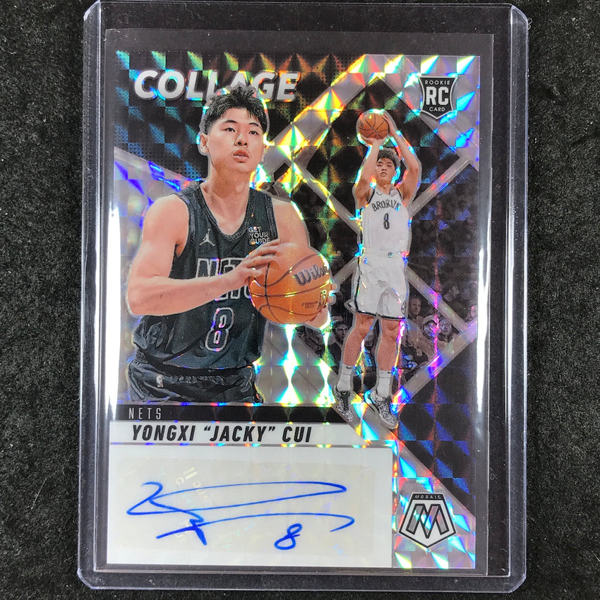 2024-25 Mosaic YONGXI "JACKY" CUI Collage Rookie Auto Silver #CUI