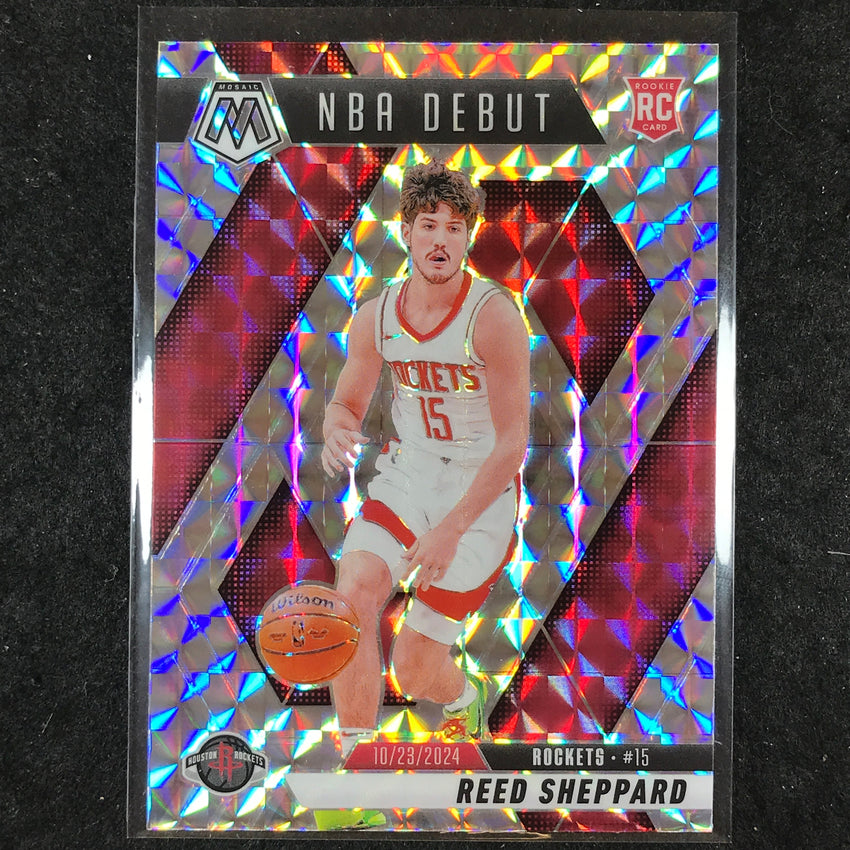 2024-25 Mosaic REED SHEPPARD Rookie NBA Debut Base Mosaic #252