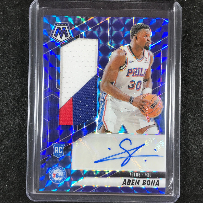 2024-25 Mosaic ADEM BONA Rookie Patch Autograph Blue 5/49