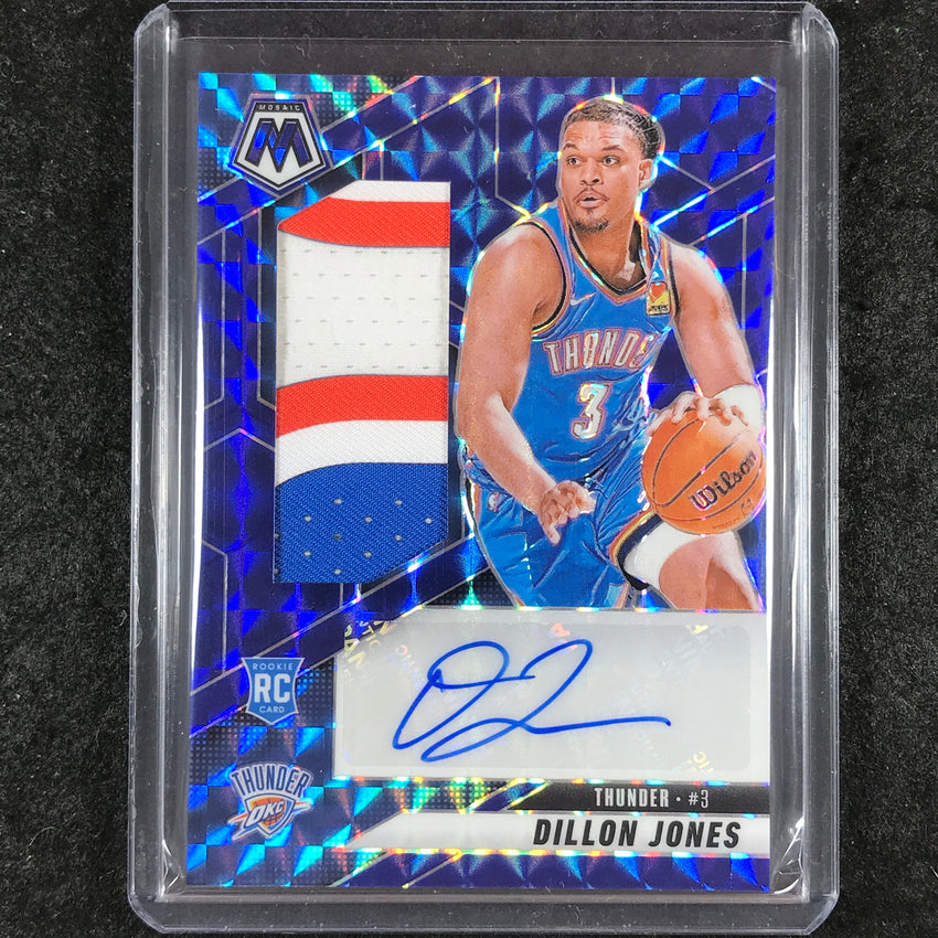 2024-25 Mosaic DILLON JONES Rookie Patch Autograph Blue 26/49