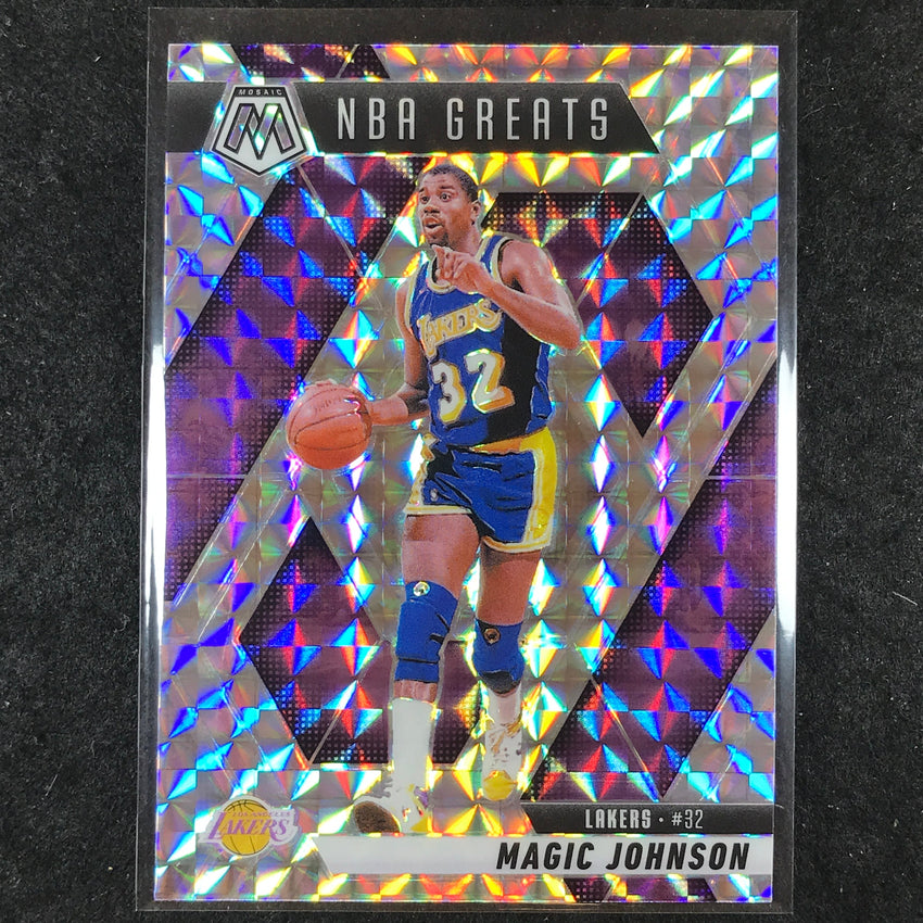 2024-25 Mosaic MAGIC JOHNSON NBA Greats Base Mosaic #296