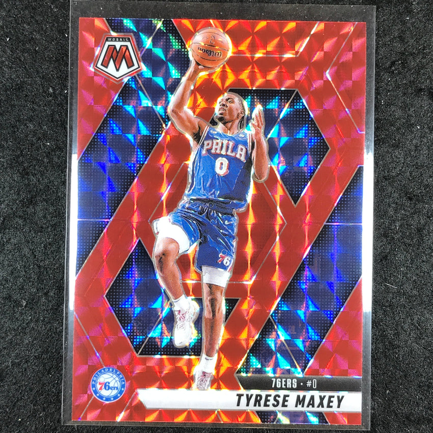 2024-25 Mosaic TYRESE MAXEY Red Mosaic #23